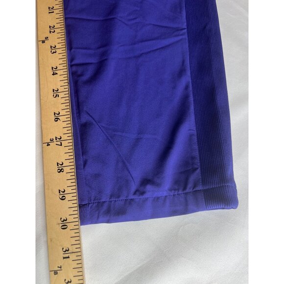 Athleta Womens Brooklyn Lined Pants Purple Ribbed Waist Size 6/T - Picture 15 of 16